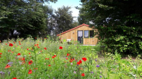 De Horizon, slapen in hutten